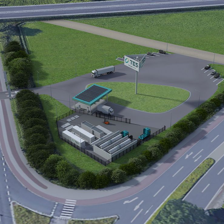 1Ekinetix waterstof tankstation TES Willemshaven 2023 1